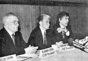 Д-р Владимир Йорга, проф. Хидэтака Нисияма и Д-р Илья Йорга Бухарест, 1996 г. Европейское первенство ЕТКФ.